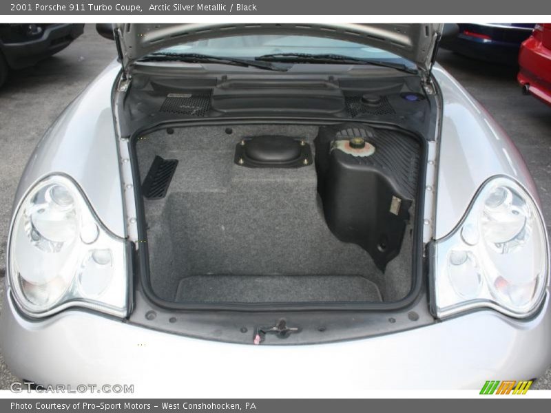 Arctic Silver Metallic / Black 2001 Porsche 911 Turbo Coupe