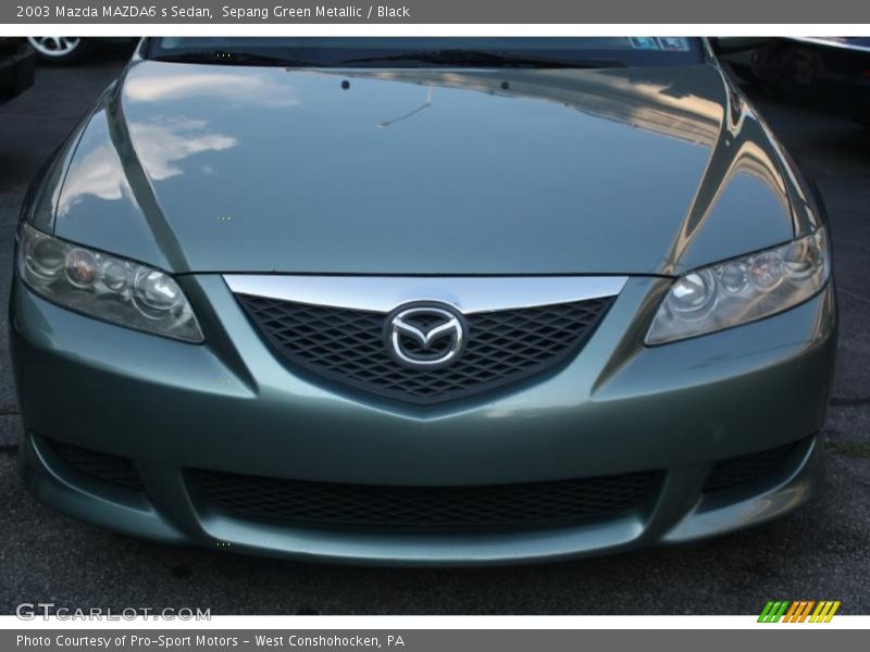 Sepang Green Metallic / Black 2003 Mazda MAZDA6 s Sedan