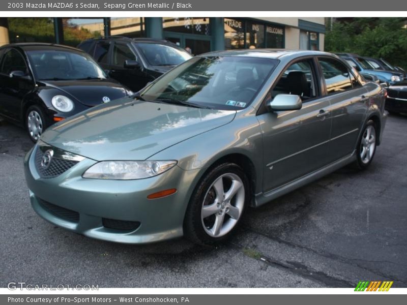 Sepang Green Metallic / Black 2003 Mazda MAZDA6 s Sedan