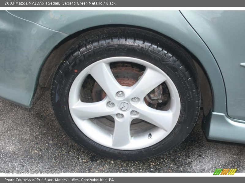 Sepang Green Metallic / Black 2003 Mazda MAZDA6 s Sedan
