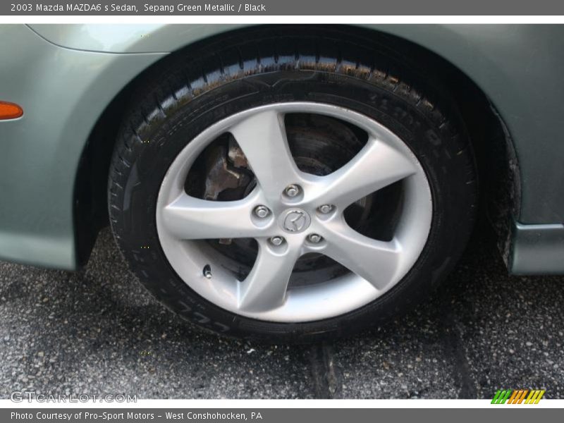 Sepang Green Metallic / Black 2003 Mazda MAZDA6 s Sedan