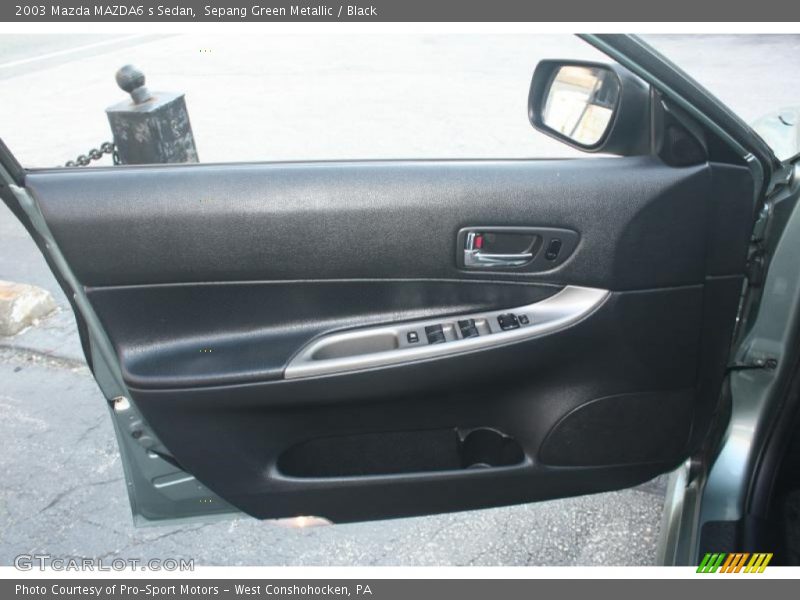 Sepang Green Metallic / Black 2003 Mazda MAZDA6 s Sedan