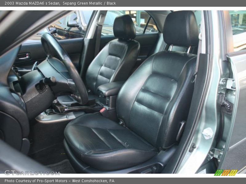 Sepang Green Metallic / Black 2003 Mazda MAZDA6 s Sedan