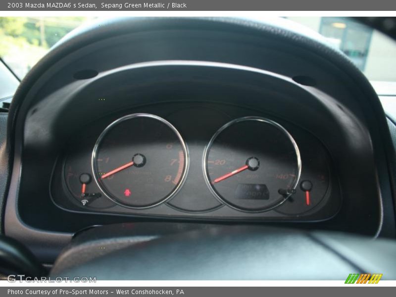 Sepang Green Metallic / Black 2003 Mazda MAZDA6 s Sedan