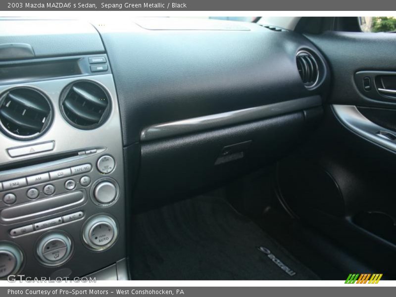 Sepang Green Metallic / Black 2003 Mazda MAZDA6 s Sedan