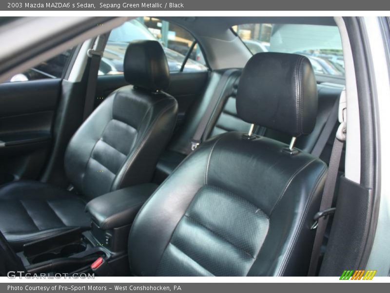 Sepang Green Metallic / Black 2003 Mazda MAZDA6 s Sedan