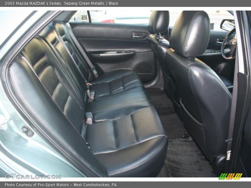 Sepang Green Metallic / Black 2003 Mazda MAZDA6 s Sedan