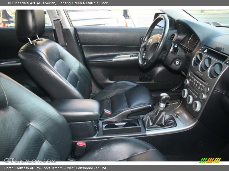 Sepang Green Metallic / Black 2003 Mazda MAZDA6 s Sedan