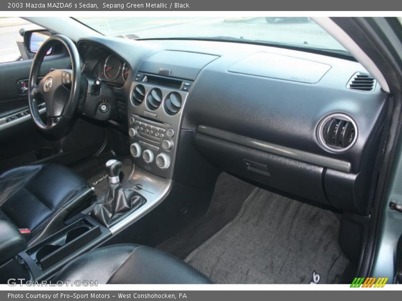 Sepang Green Metallic / Black 2003 Mazda MAZDA6 s Sedan