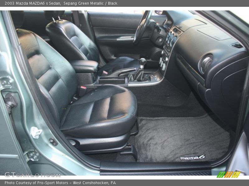 Sepang Green Metallic / Black 2003 Mazda MAZDA6 s Sedan
