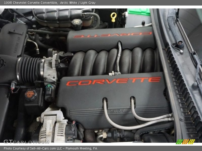 Arctic White / Light Gray 1998 Chevrolet Corvette Convertible