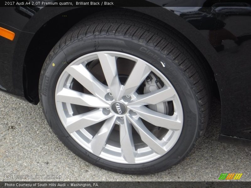 Brilliant Black / Black 2017 Audi A4 2.0T Premium quattro