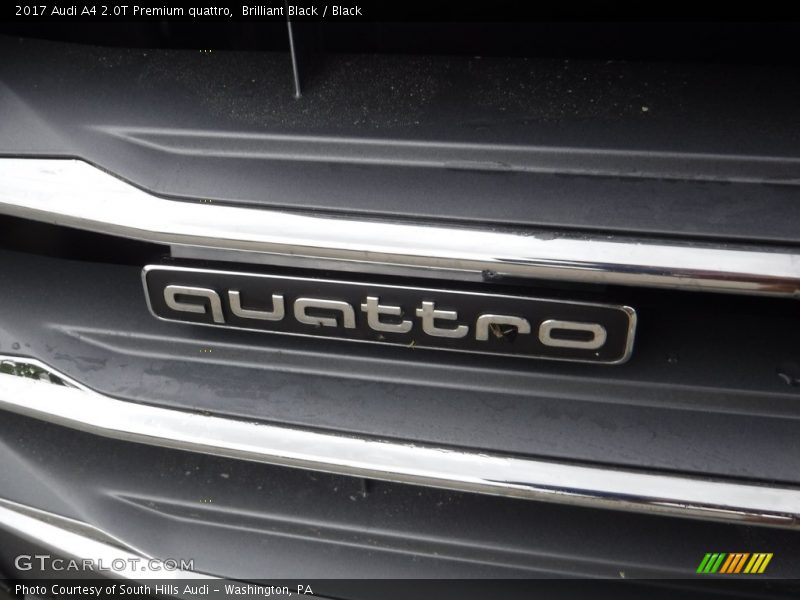 Brilliant Black / Black 2017 Audi A4 2.0T Premium quattro