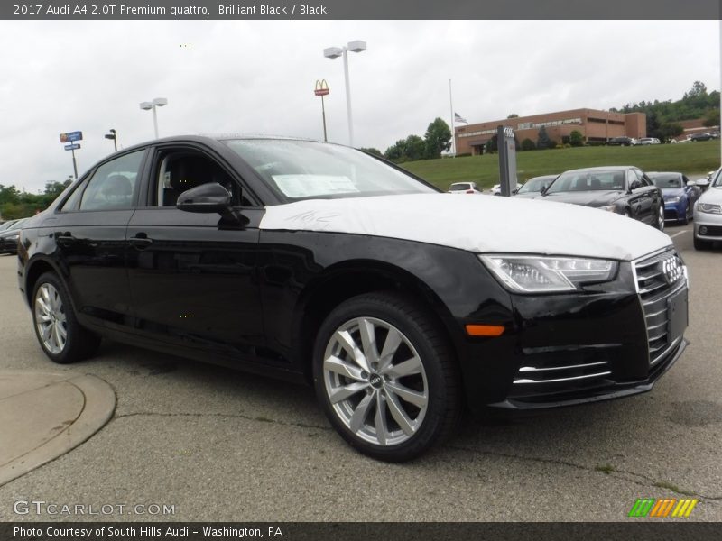 Brilliant Black / Black 2017 Audi A4 2.0T Premium quattro