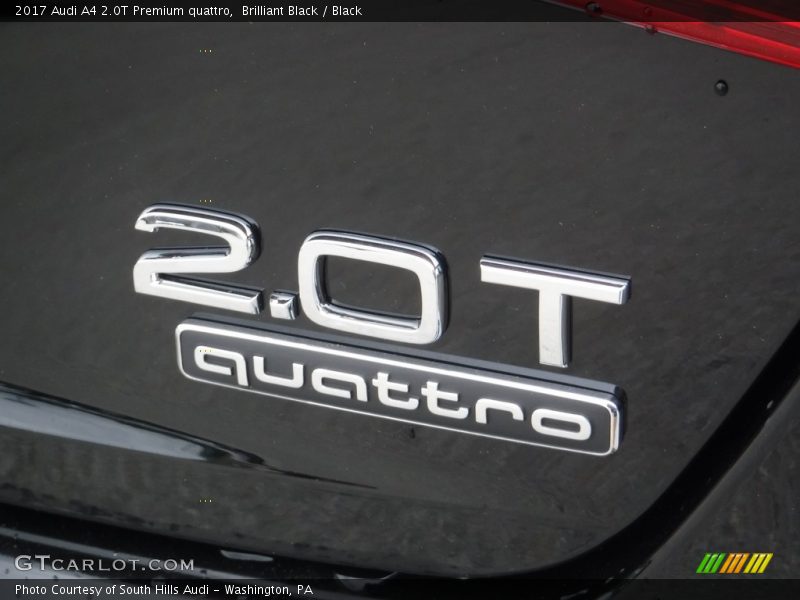 Brilliant Black / Black 2017 Audi A4 2.0T Premium quattro