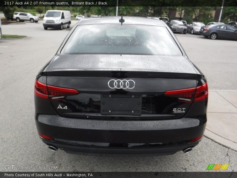 Brilliant Black / Black 2017 Audi A4 2.0T Premium quattro