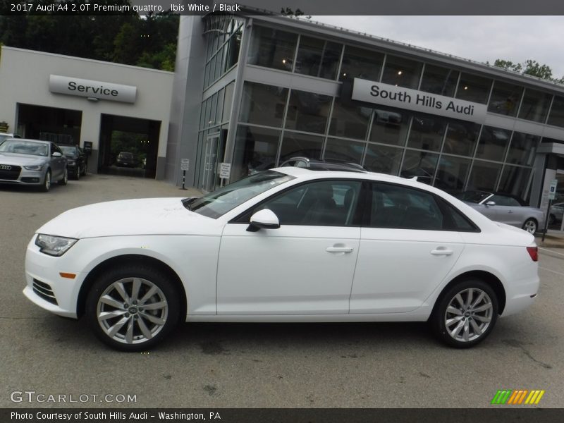 Ibis White / Black 2017 Audi A4 2.0T Premium quattro