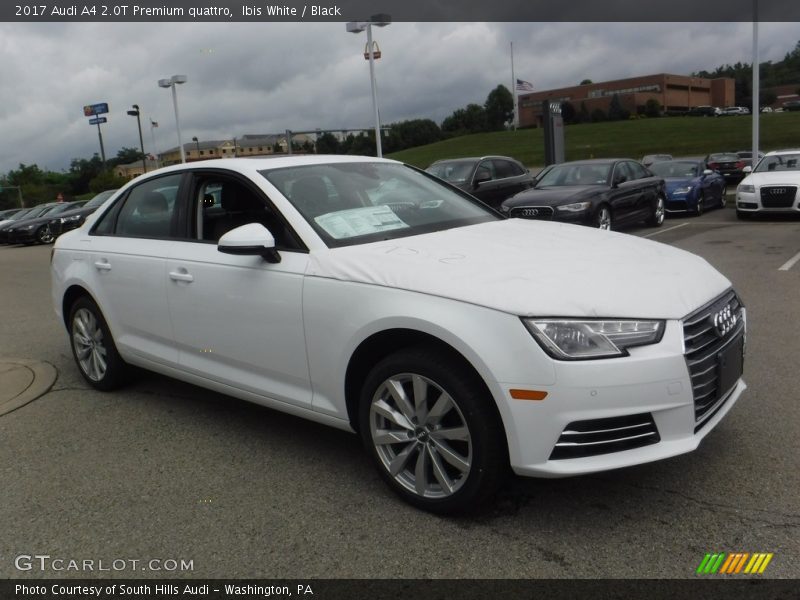 Ibis White / Black 2017 Audi A4 2.0T Premium quattro