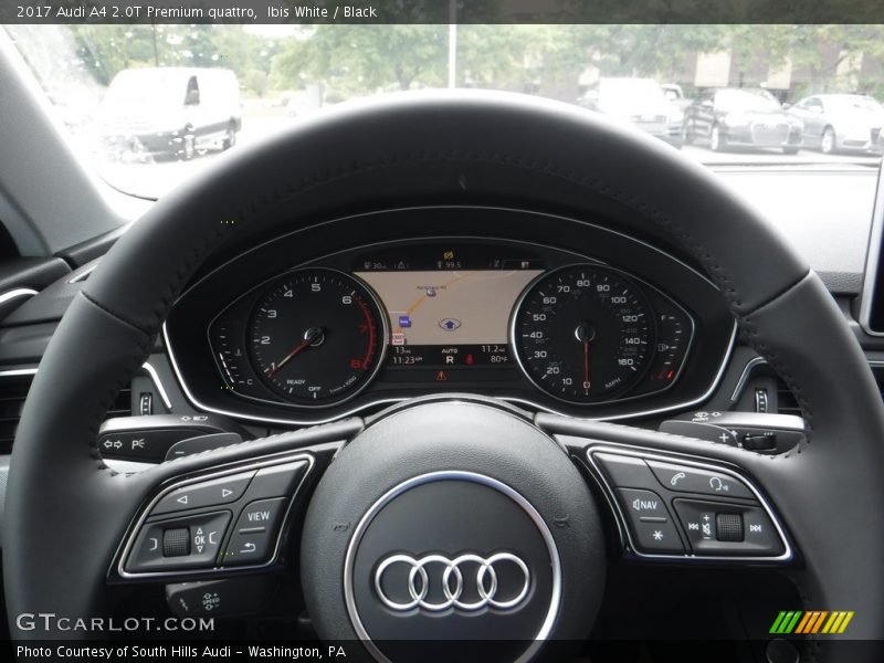 Ibis White / Black 2017 Audi A4 2.0T Premium quattro