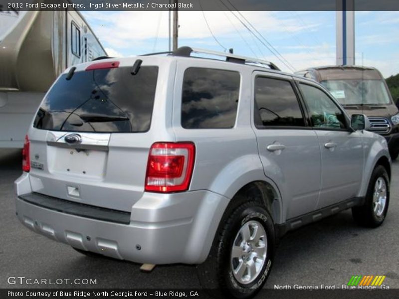 Ingot Silver Metallic / Charcoal Black 2012 Ford Escape Limited