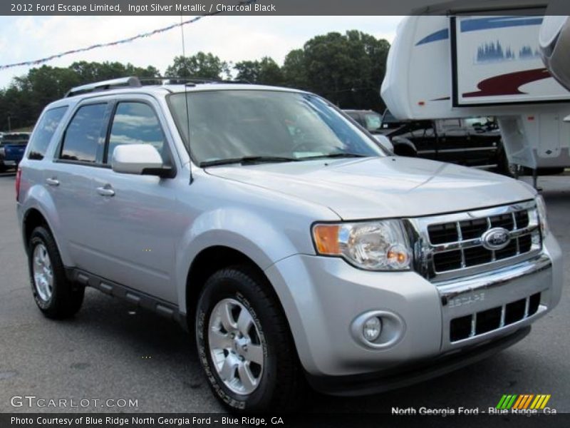 Ingot Silver Metallic / Charcoal Black 2012 Ford Escape Limited