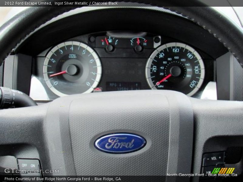 Ingot Silver Metallic / Charcoal Black 2012 Ford Escape Limited