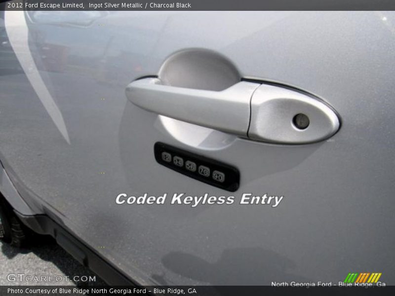 Ingot Silver Metallic / Charcoal Black 2012 Ford Escape Limited