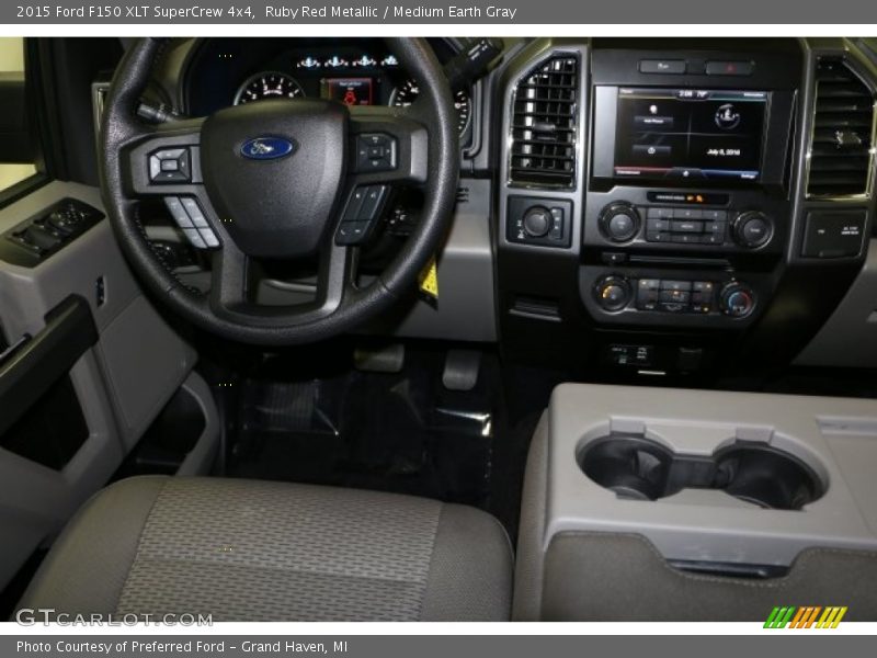 Ruby Red Metallic / Medium Earth Gray 2015 Ford F150 XLT SuperCrew 4x4