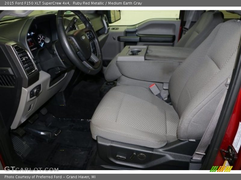 Ruby Red Metallic / Medium Earth Gray 2015 Ford F150 XLT SuperCrew 4x4