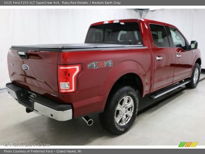 Ruby Red Metallic / Medium Earth Gray 2015 Ford F150 XLT SuperCrew 4x4