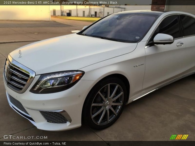 designo Magno Cashmere White / Black 2015 Mercedes-Benz S 65 AMG Sedan