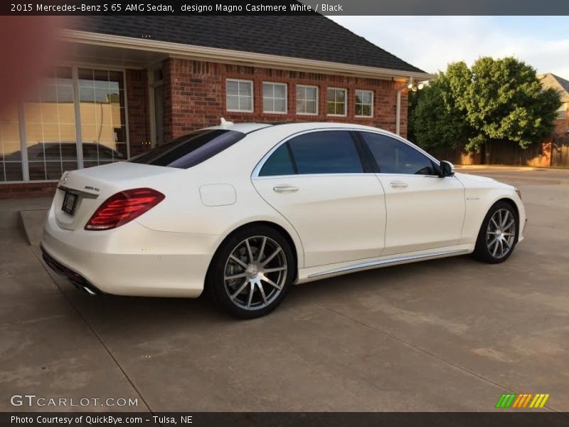 designo Magno Cashmere White / Black 2015 Mercedes-Benz S 65 AMG Sedan