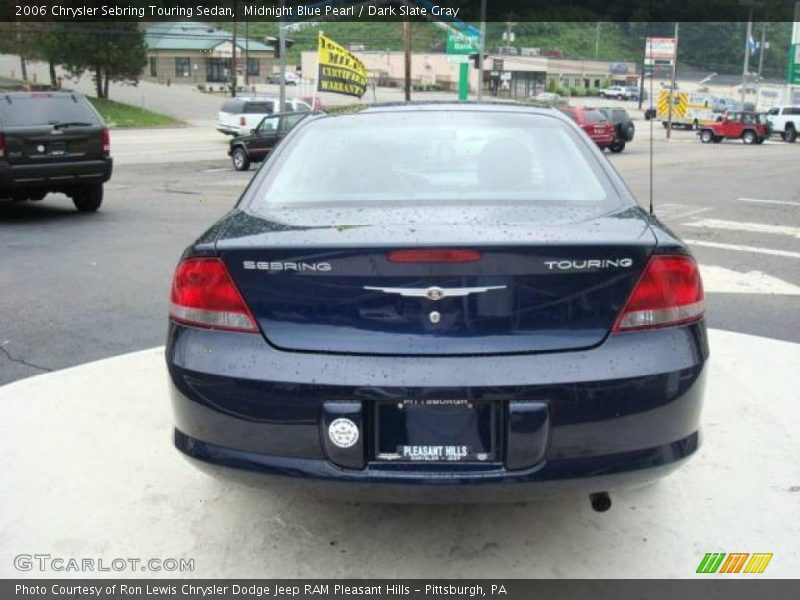 Midnight Blue Pearl / Dark Slate Gray 2006 Chrysler Sebring Touring Sedan