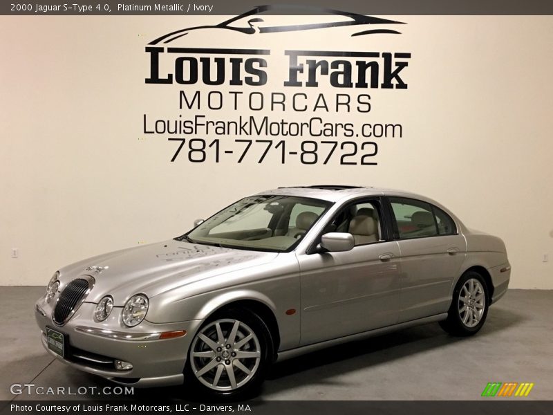 Platinum Metallic / Ivory 2000 Jaguar S-Type 4.0