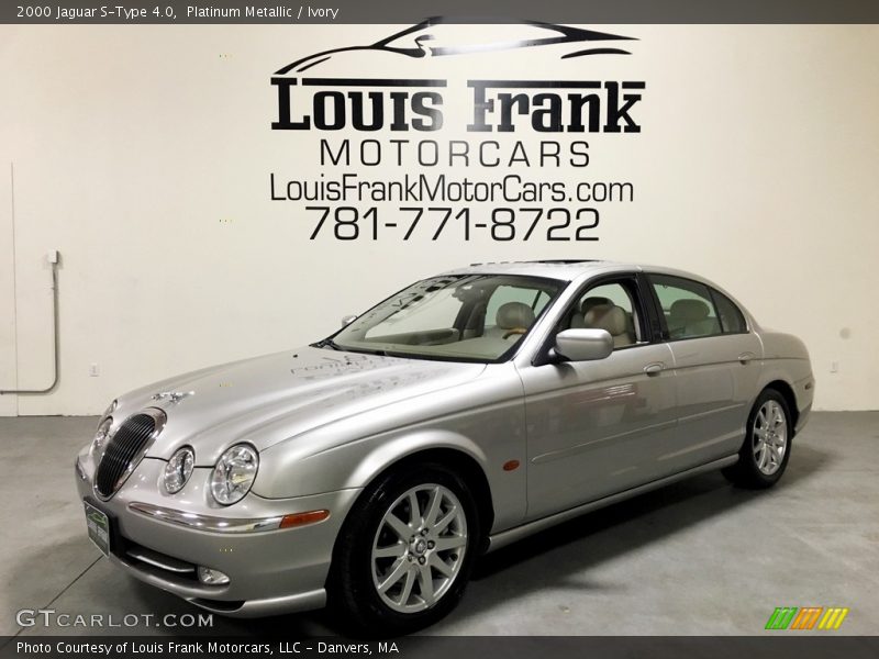 Platinum Metallic / Ivory 2000 Jaguar S-Type 4.0