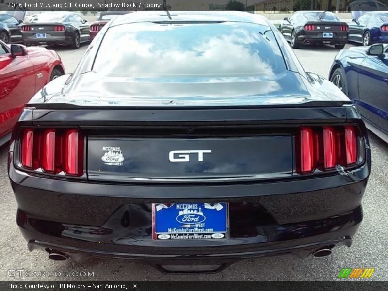 Shadow Black / Ebony 2016 Ford Mustang GT Coupe