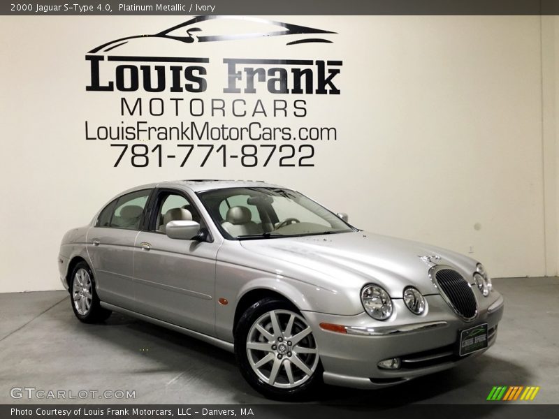 Platinum Metallic / Ivory 2000 Jaguar S-Type 4.0