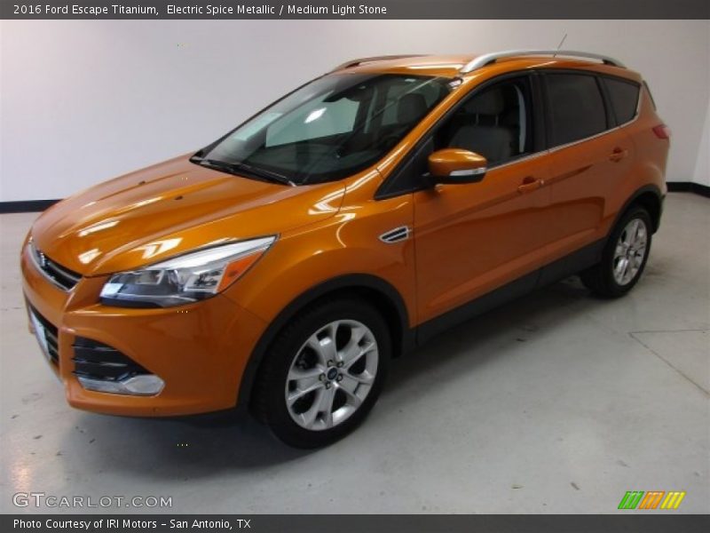 Electric Spice Metallic / Medium Light Stone 2016 Ford Escape Titanium