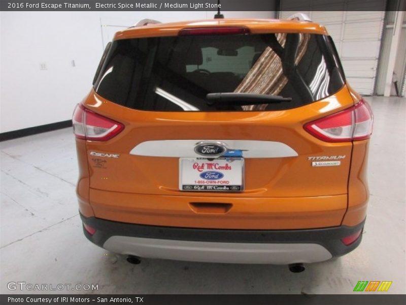 Electric Spice Metallic / Medium Light Stone 2016 Ford Escape Titanium