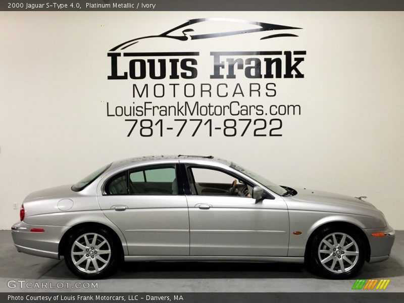 Platinum Metallic / Ivory 2000 Jaguar S-Type 4.0
