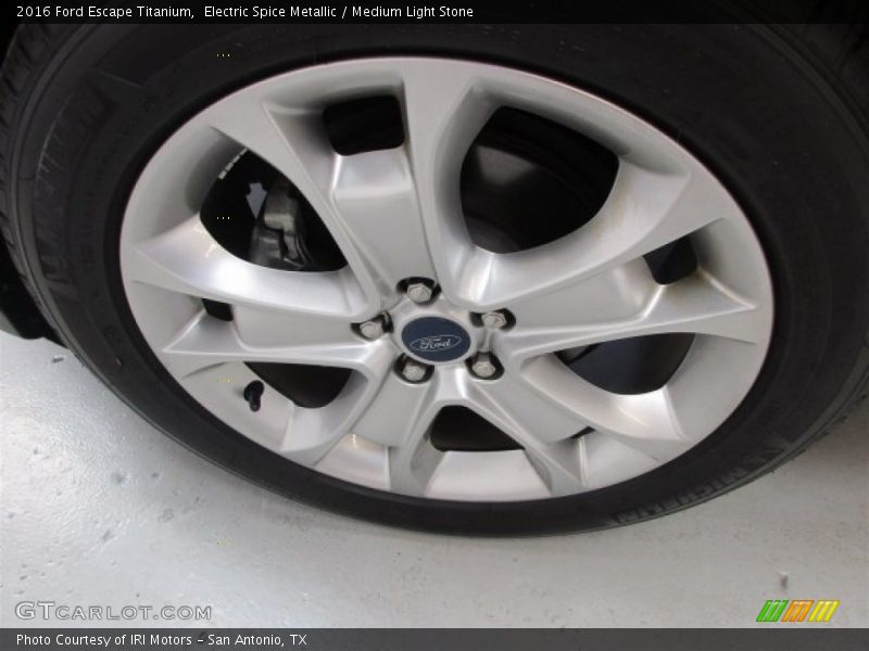 Electric Spice Metallic / Medium Light Stone 2016 Ford Escape Titanium