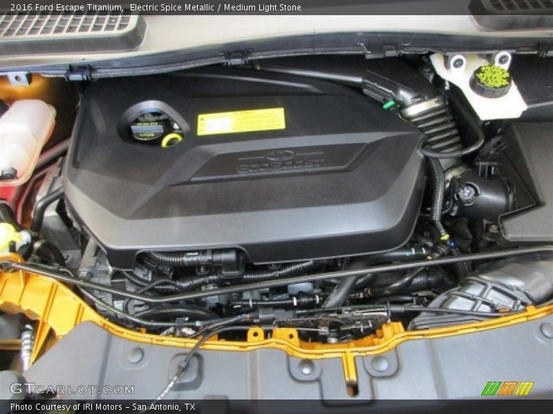Electric Spice Metallic / Medium Light Stone 2016 Ford Escape Titanium