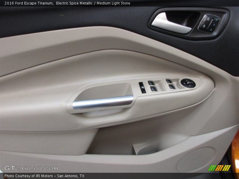 Electric Spice Metallic / Medium Light Stone 2016 Ford Escape Titanium