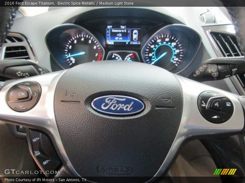 Electric Spice Metallic / Medium Light Stone 2016 Ford Escape Titanium