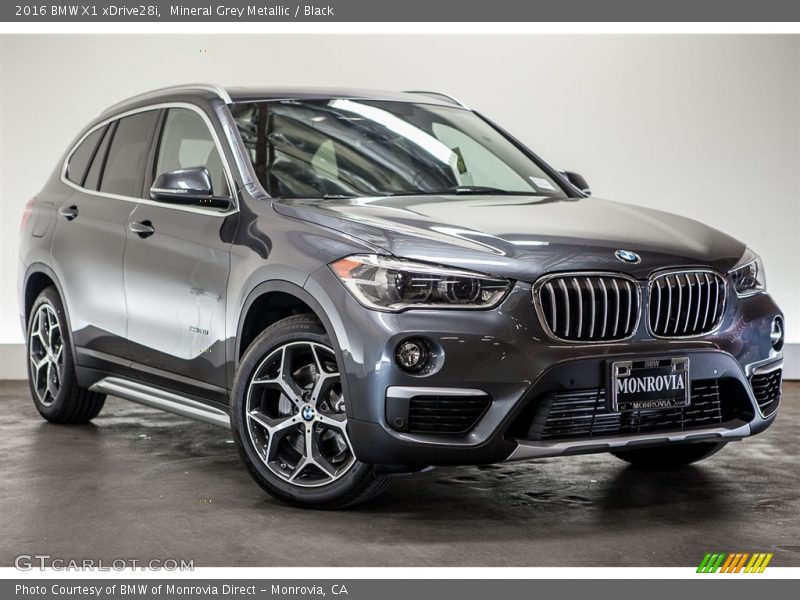 Mineral Grey Metallic / Black 2016 BMW X1 xDrive28i