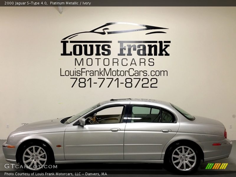 Platinum Metallic / Ivory 2000 Jaguar S-Type 4.0