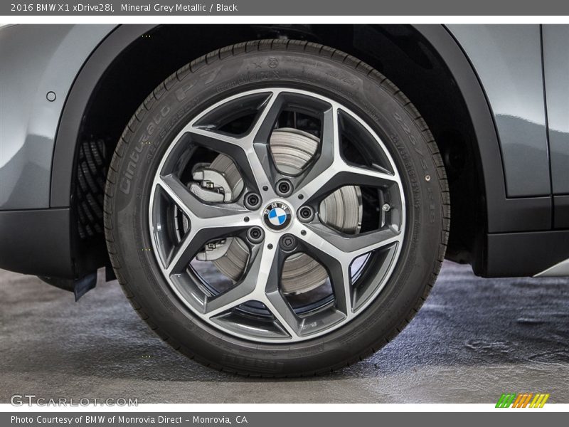 Mineral Grey Metallic / Black 2016 BMW X1 xDrive28i