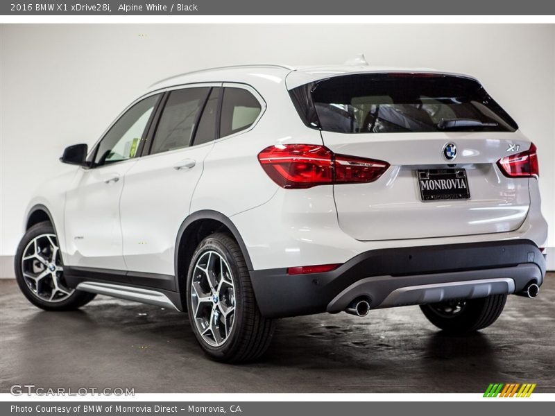 Alpine White / Black 2016 BMW X1 xDrive28i