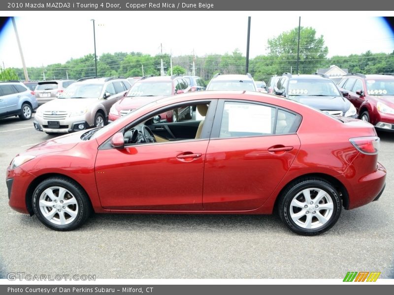 Copper Red Mica / Dune Beige 2010 Mazda MAZDA3 i Touring 4 Door