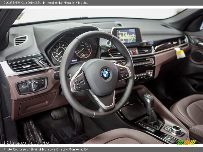 Mineral White Metallic / Mocha 2016 BMW X1 xDrive28i